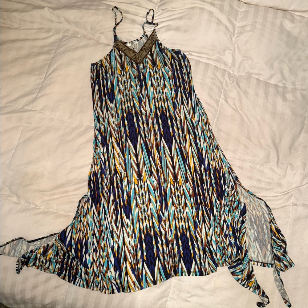 Spense Multicolor Patterned Dress - image 1